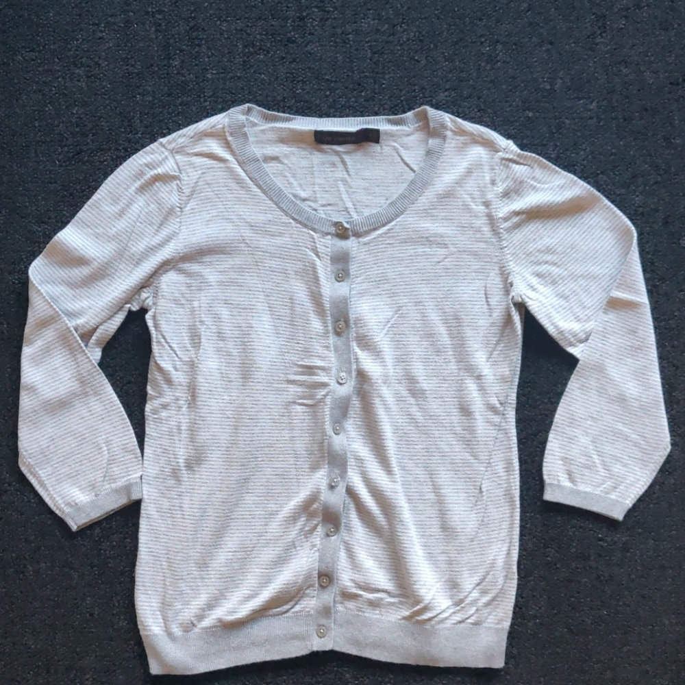 THE LIMITED long sleeve button up sweater.